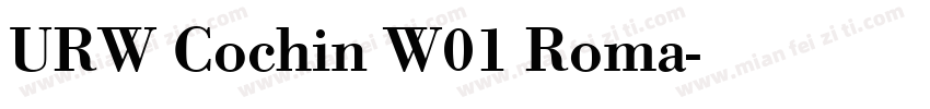URW Cochin W01 Roma字体转换